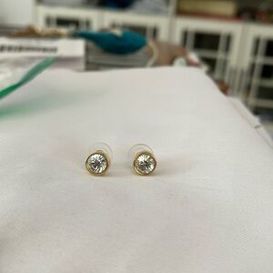 Pair of Nolan Miller bezel Moonlight diamonds just beautiful.